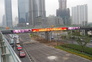 過街天橋全彩led顯示屏